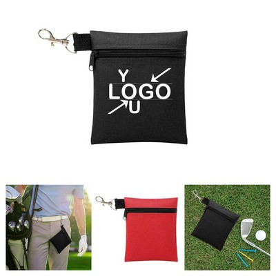 Golf Tee & Ball Zipper Pouch