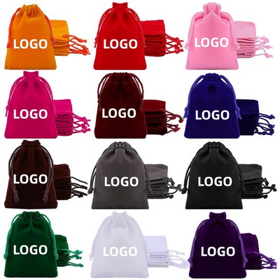 Soft Velvet Drawstring Bags