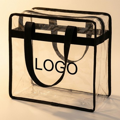 Stadium Approved Clear Zipper Tote Bag