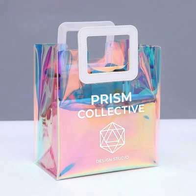 Waterproof Holographic Clear PVC Tote Bags