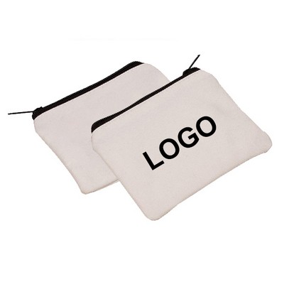 Canvas Zippered Pouch