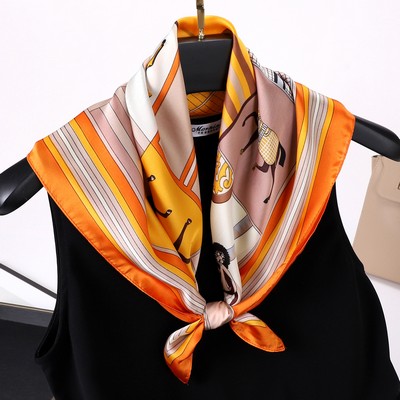 28" x 28" Stain Square Scarf Neck Scarves Kerchief Neckerchief Headband Handbags Wrap Scarf #3