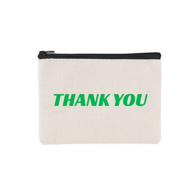 Chroma Zip Cotton Pouch - 5 x 4