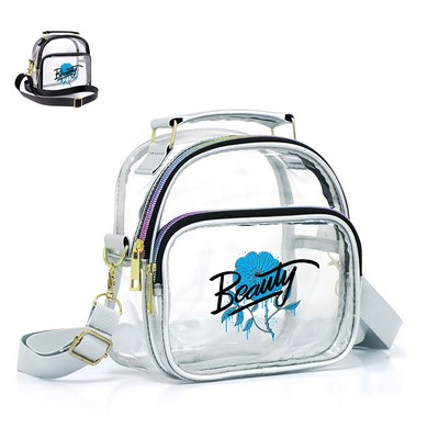 Clear TPU Crossbody Bag With Front Pocket