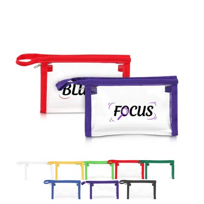 Clear Toiletry Bag with Zipper Closure