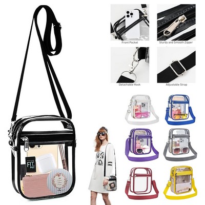 PVC Clear Stadium CrossBody Bag