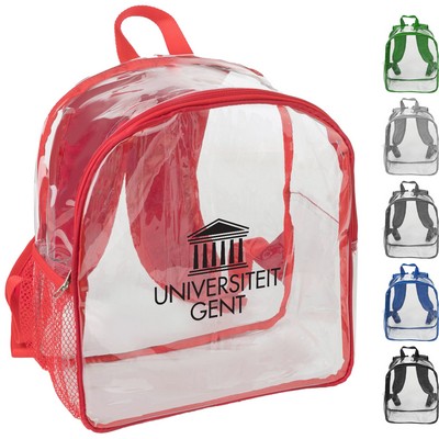 Premium Clear PVC Stadium Approved Backpack (11.8"x11"x6")