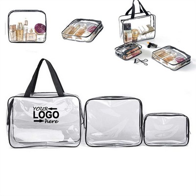 3" 1 Clear Travel Cosmetic Makeup Bags