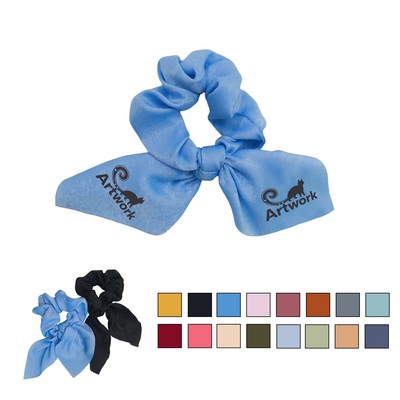 Cloth Rabbit Ears Bow Scrunchie