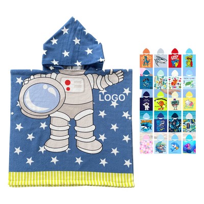 Kids Hooded Towel Robe