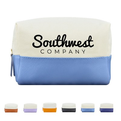 Canvas Travel Makeup Bag