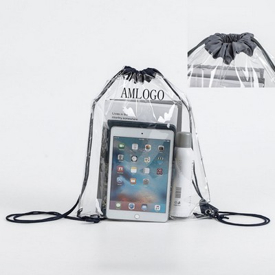 Transparent PVC Drawstring Pouch
