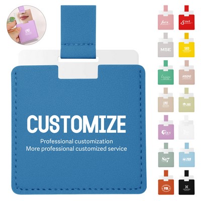 Portable Card Makeup Mirror with PU Case