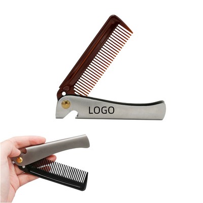Folding Metal Comb with Bottle Opener