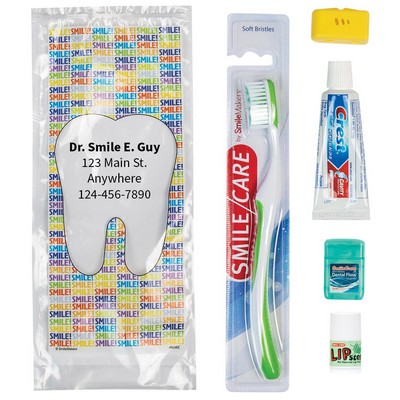 Custom Adult Smile! Preference Zippered Bag Dental Kits