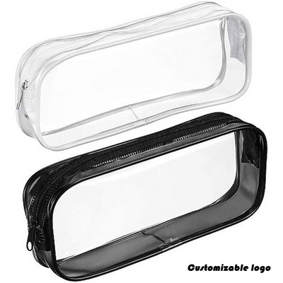 Clear Pvc Zipper Pencil Bag