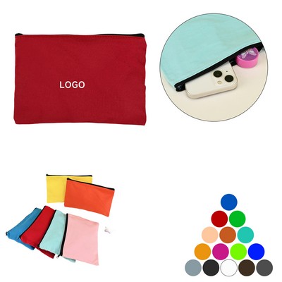 Multipurpose Canvas Zippered Pouch