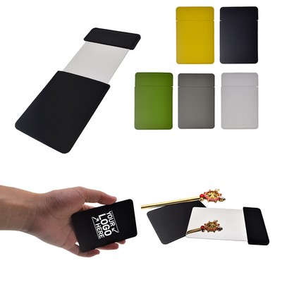 Stainless Steel Makeup Mirror with PU Leather Case Cover