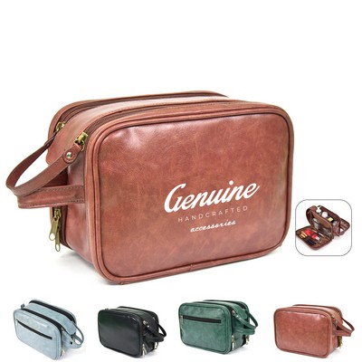 PU Leather Makeup Travel Bag