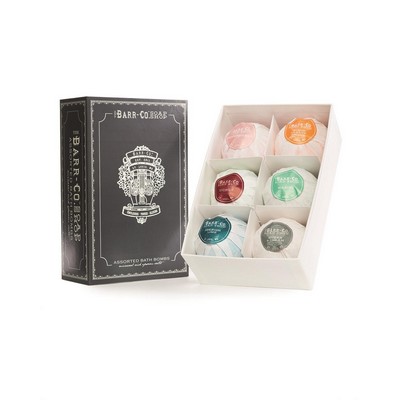 K.Hall Studio Barr-Co. 6Pc Assorted Bath Bomb Gift Set 4.3 Oz
