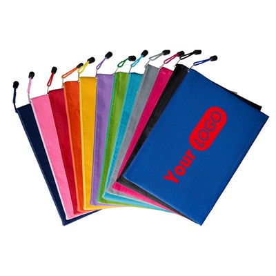 Waterproof Zipper Documents Pouch Stationery Bag