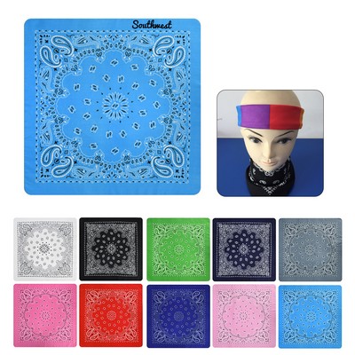 Versatile Cotton Square Scarf