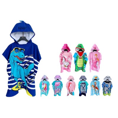 Soft Hooded Bath Robe For Kids