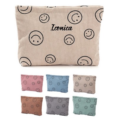 Cute Corduroy Toiletry Bag