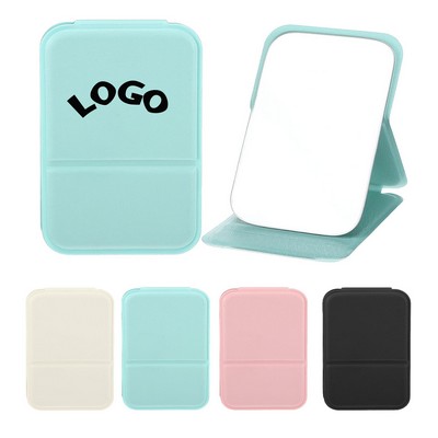Folding Makeup Mirror With Adjustable Stand
