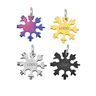 18" 1 Snowflake Multi Tool with Keychain