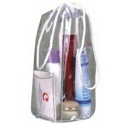 Clear Vinyl Drawstring Bag