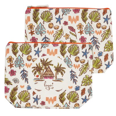 10oz Custom Zipper Canvas Pouch