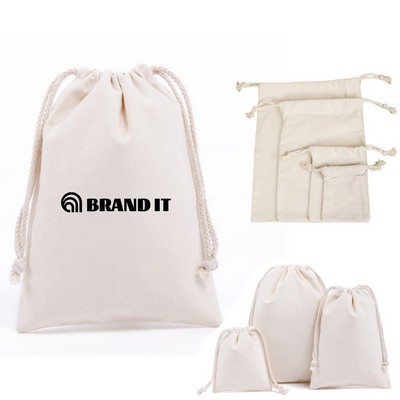 Double Cinch Recycled Canvas Bag