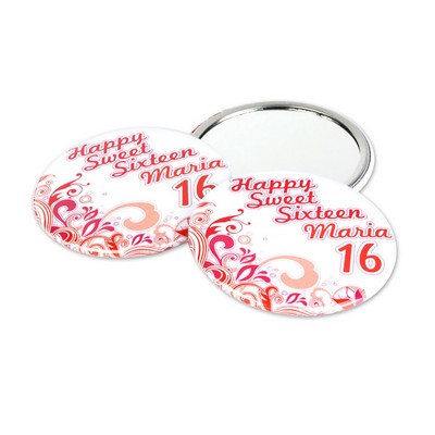 2.25" Circle Pocket Mirror Button