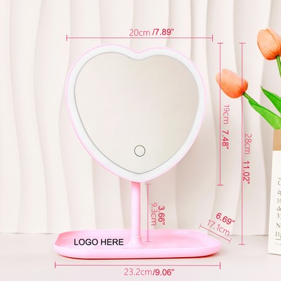 Heart Shaped Cosmetic Mirror