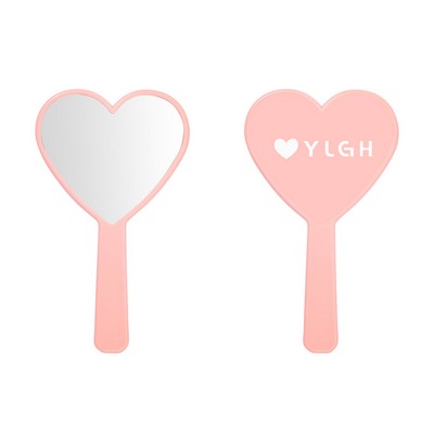 Heart Shaped Mirror With Handle