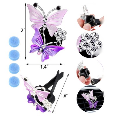 Car Aromatherapy Vent Butterfl Clips