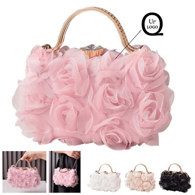Profuse Flowers Evening Clutch Bag