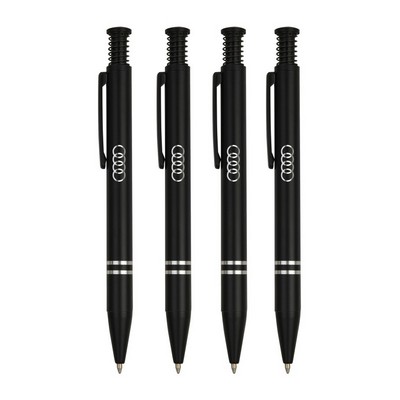 Union Printed - Matte Finish Click Metal Ballpoint Pen w/ Chrome