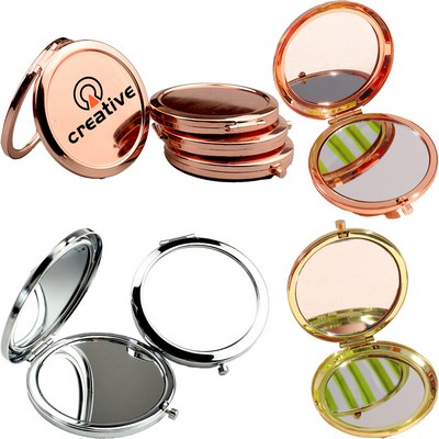 Round Foldable Compact Mirror