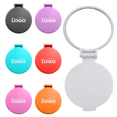 Portable Compact Mini Round Folding Travel Makeup Mirror