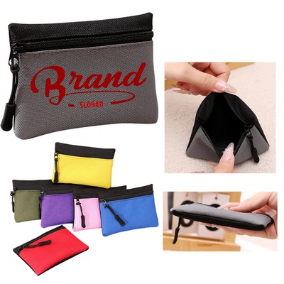 Zippered Coin Purse Wallet