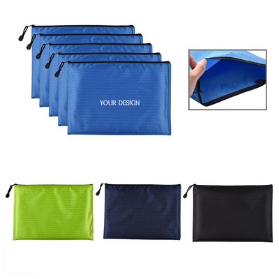 Waterproof Zipper Documents Pouch