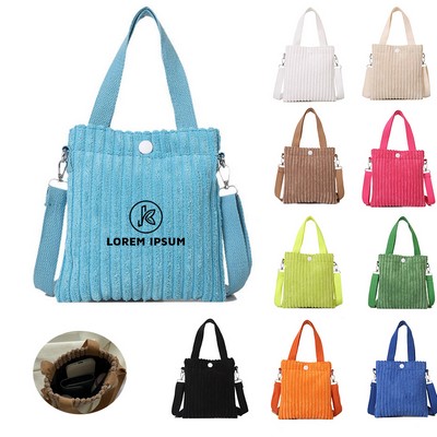 Mini Corduroy Crossbody Handbag