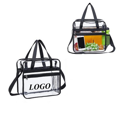 Clear Pvc Tote Bag With Shoulder Strap