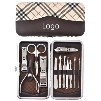 12-Piece Stainless Steel Professional Pedicure Kit