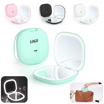 LED Magnifying Compact Mirror