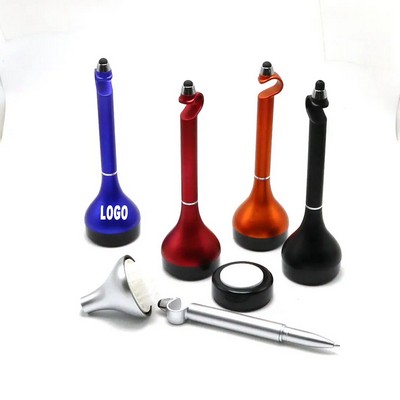 Screen Cleaning Stylus Pen With Phone Holder