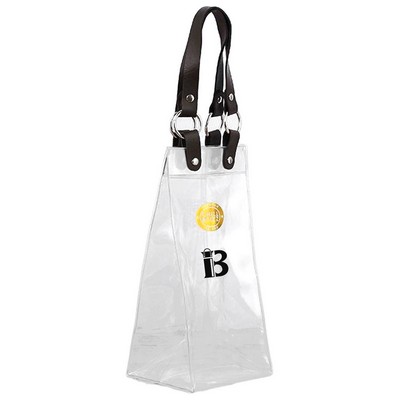Clear PVC Wine Gift Bag w/ Handle
