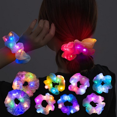 8 Pcs LED Scrunchies for Women